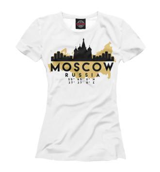 Футболка для девочек Москва (Россия)