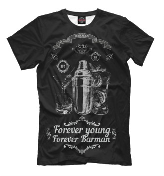 Футболка Forever young, forever Barman