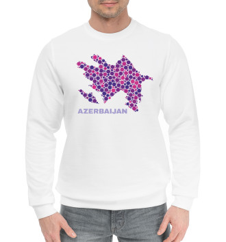 Мужской Хлопковый свитшот Azerbaijan