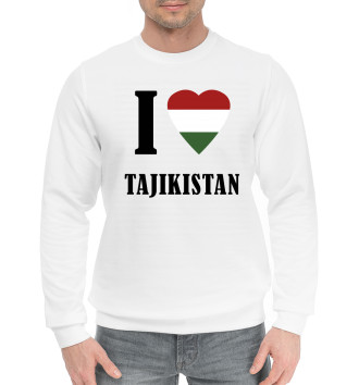 Мужской Хлопковый свитшот I love Tajikistan