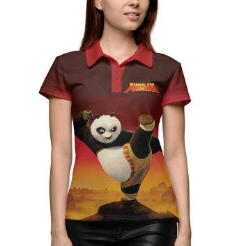 Женское Поло Kung Fu Panda