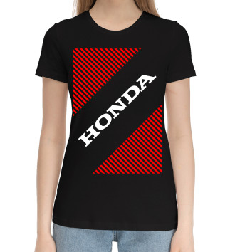 Хлопковая футболка Хонда - Полосы