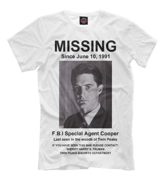 Футболка для мальчиков Agent Cooper Missing