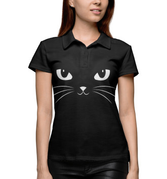 Женское Поло Black cat
