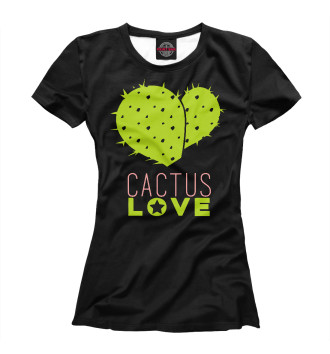 Женская Футболка Cactus Love