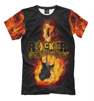 Футболка для мальчиков Fire Guitar Rocker