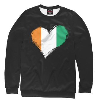 Мужской Свитшот Сердце Ирландии