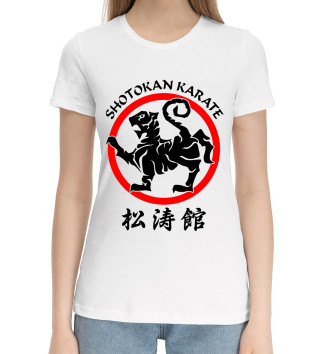 Женская Хлопковая футболка Shotokan Karate