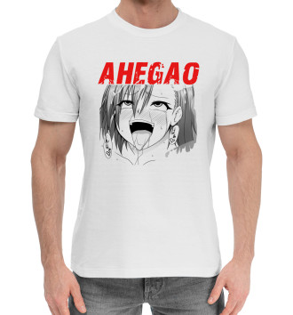 Мужская Хлопковая футболка Ahegao
