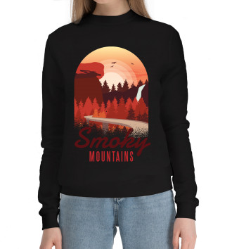 Женский Хлопковый свитшот Smoky Mountains