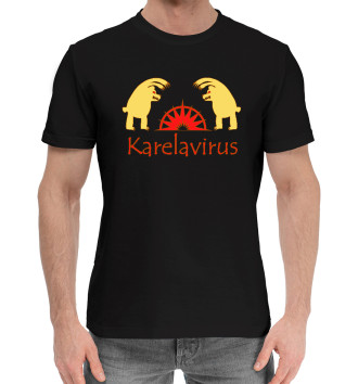 Мужская Хлопковая футболка Karelavirus