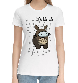 Женская Хлопковая футболка Тоторо  (Umong Us)