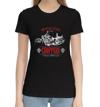 Женская Хлопковая футболка CHOPPERS