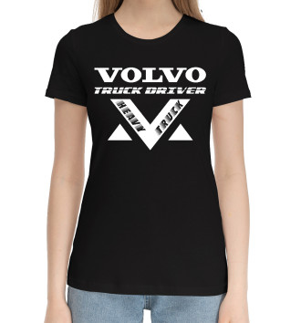Женская Хлопковая футболка Volvo