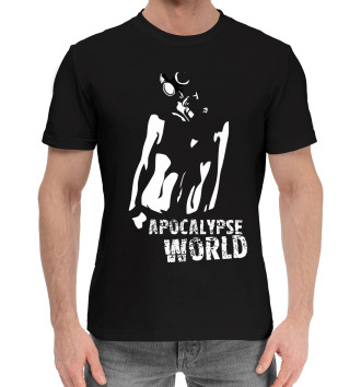 Мужская Хлопковая футболка Apocalypse world