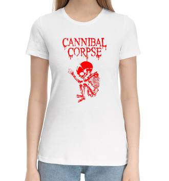 Женская Хлопковая футболка Cannibal corpse