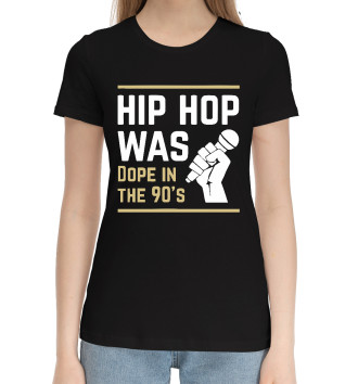 Женская Хлопковая футболка Dope Hip Hop