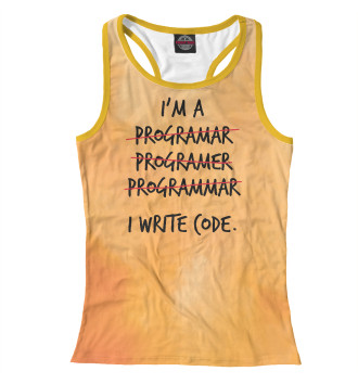 Женская Борцовка I'm a programmer