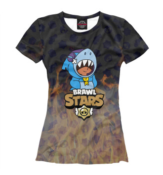 Футболка для девочек Brawl Stars: LEON SHARK