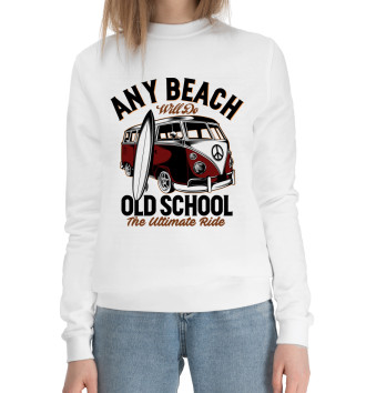 Женский Хлопковый свитшот Any Beach Old School