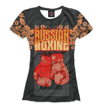 Женская Футболка Russian Boxing