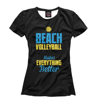 Женская Футболка Beach Volleyball