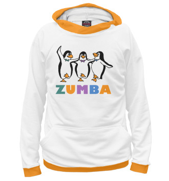 Худи для девочек Зумба с пингвинами
