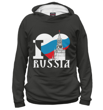 Худи для девочек Я люблю Россию