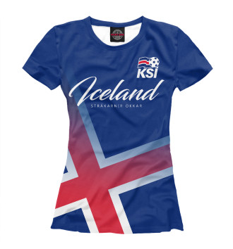 Футболка для девочек Исландия
