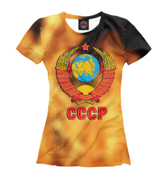 Футболка СССР | USSR (огонь)