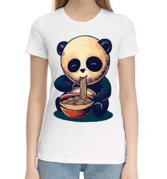 Хлопковая футболка Панда и вкусняшка