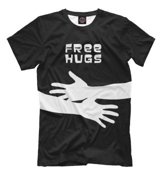 Мужская Футболка FREE HUGS