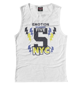 Майка для девочек Emotion number five NYC 5