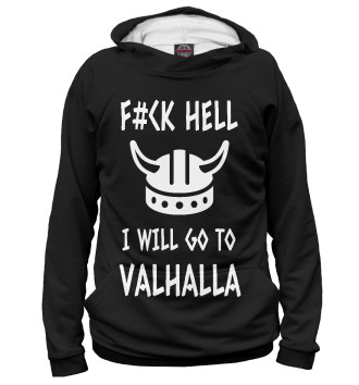 Мужское Худи Викинги - i will go to Valhalla
