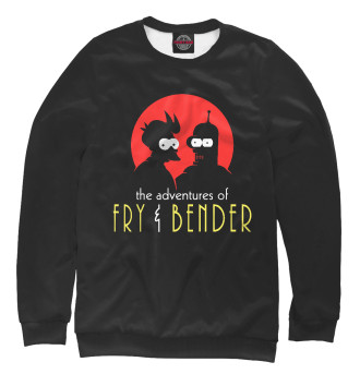 Свитшот для девочек Fry & Bender