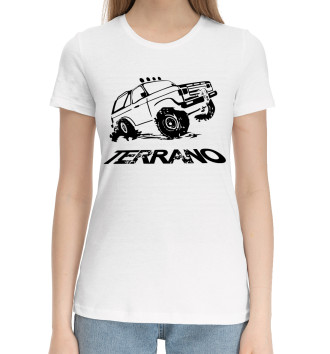 Хлопковая футболка Nissan Terrano