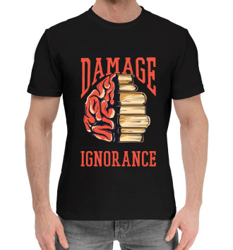Хлопковая футболка Damage Ignorance