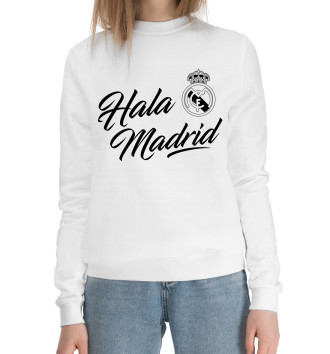 Женский Хлопковый свитшот Реал Мадрид