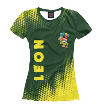Футболка для девочек Brawl Stars Leon / Леон