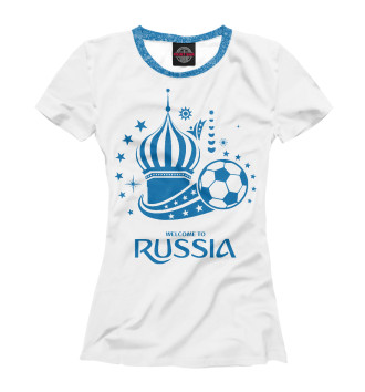 Женская Футболка Футбол России