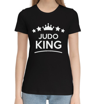 Женская Хлопковая футболка Король Дзюдо