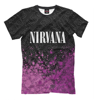 Футболка Nirvana Rock Legends (пурпур)