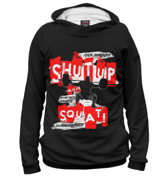 Женское Худи Shut up and squat