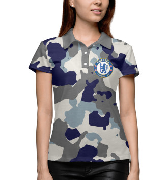 Женское Поло FC Chelsea Camouflage
