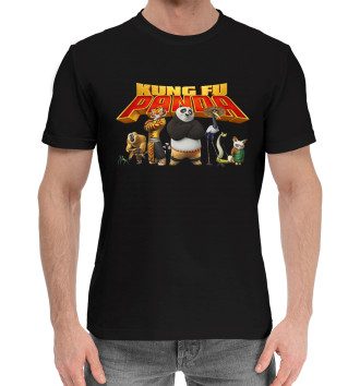 Мужская Хлопковая футболка Kung Fu Panda