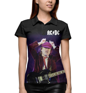 Женское Поло AC/DC