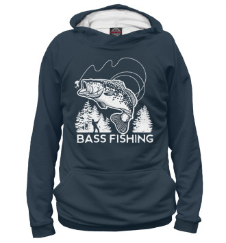 Мужское Худи Bass Fishing