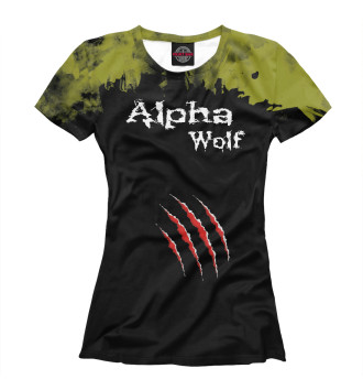 Женская Футболка Alpha Wolf