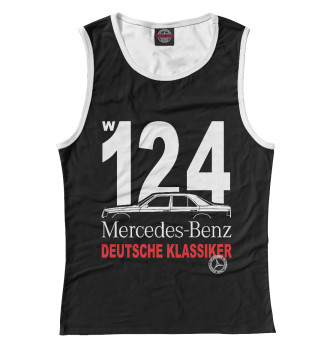 Майка для девочек Mercedes W124 немецкая классика