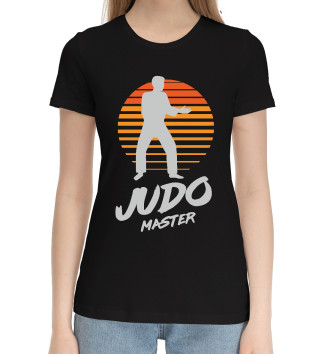 Женская Хлопковая футболка Мастер Дзюдо
